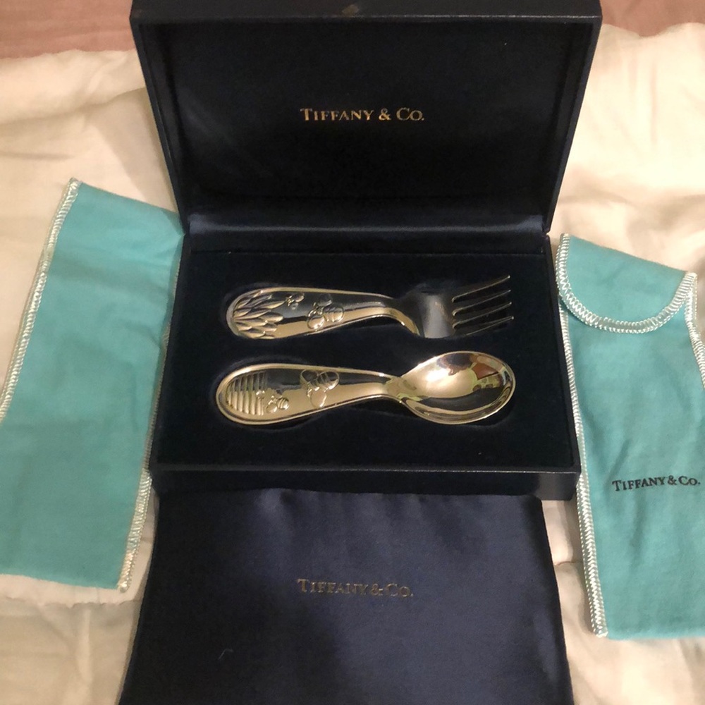 Tiffany & Co. spoon and fork set  🐝 sterling silver